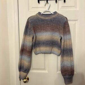 Garage Blue and Brown Gradient Women's Sweater